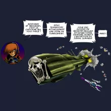 Sweat-Shirt à capuche L'Arcadia « Zone de Turbulences ! » – Parodie Albator