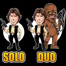 Han Solo Muts “Han Solo en Chewbacca” – Star Wars parodie