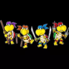 Gorro Mario Vs Donatello “Mario Vs Donatello,Raphael, Leonardo e Michelangelo” – Super Mario de parodia