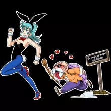 Master Roshi Beanie “Master Roshi and Bulma” – Dragon Ball parody