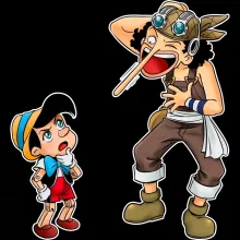 Lysop Mütze “Lysop und Pinocchio” – Parodie auf One Piece